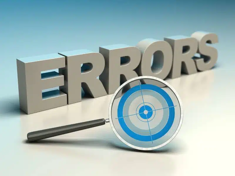 ¿Cuáles Son los Errores Más Frecuentes?
